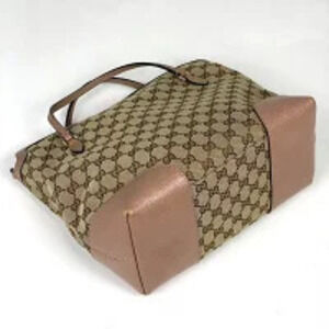 Gucci canvas Bag beige brown Bree GG Top Convertible Handle